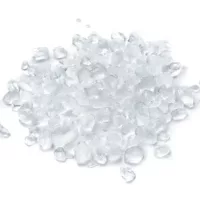 Heap of crushed ice isolated on white background