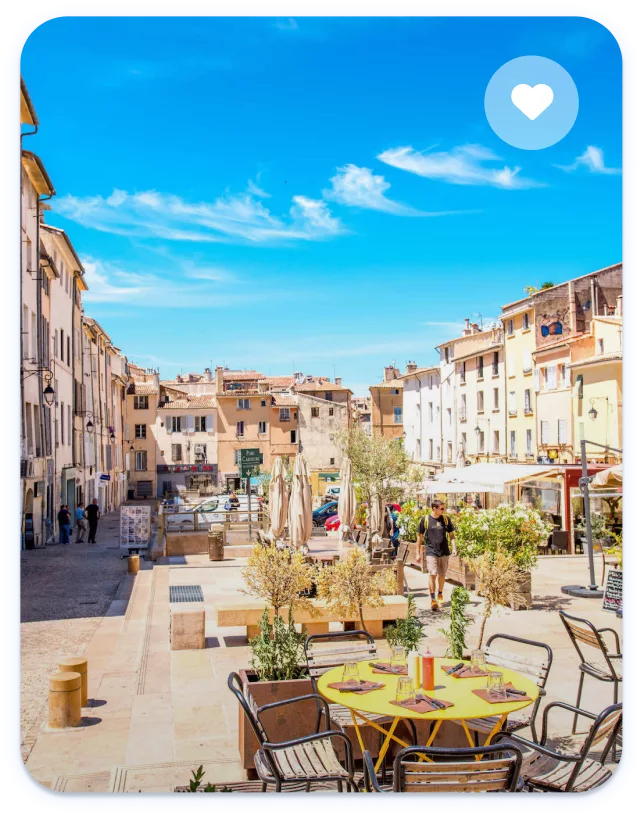 Aix-en-Provence - vue du distributeur